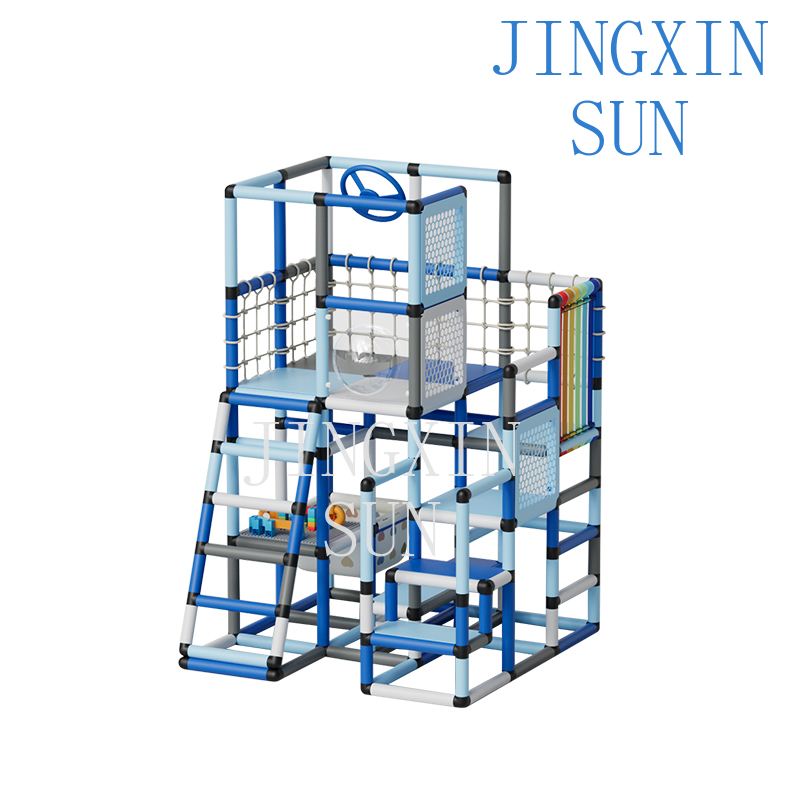 Kids Outdoor Climbing Frame - Kombinasi perosotan multifungsi, tangga pipa, untuk