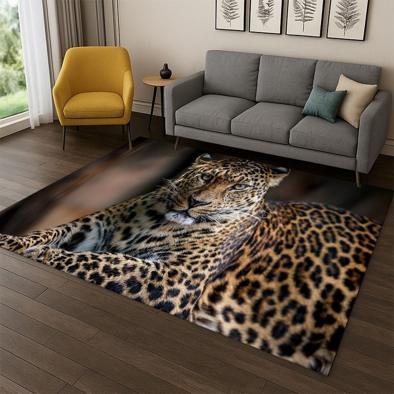 Kids Outdoor Area - Karpet Hewan Binatang Cheetah Leopard untuk