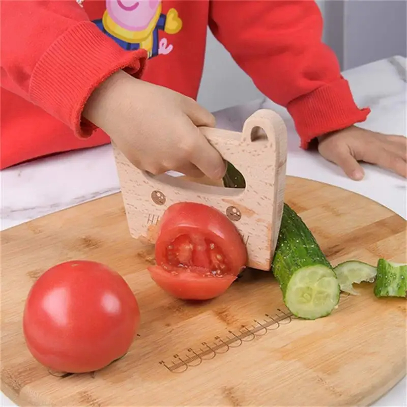 Pisau anak-anak kayu untuk mem - Kids Outdoor Kitchen Accessories ulasan dan harga